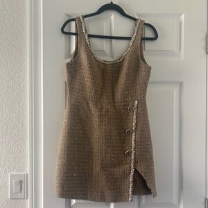 Tan Tweed Cocktail dress